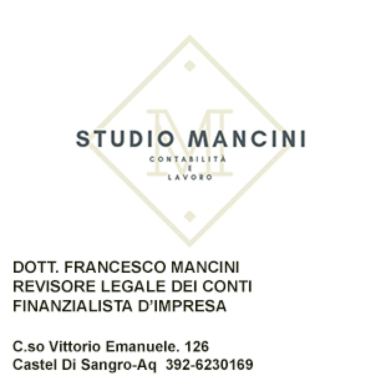 Banner Studio Mancini 306 per 306 pixel